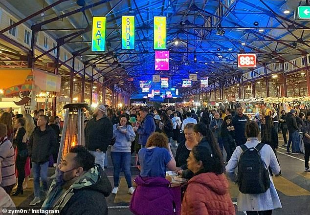 TikToker Zafina slammed other TikTokers for 'romanticising' the Melbourne Winter Night Market (above)