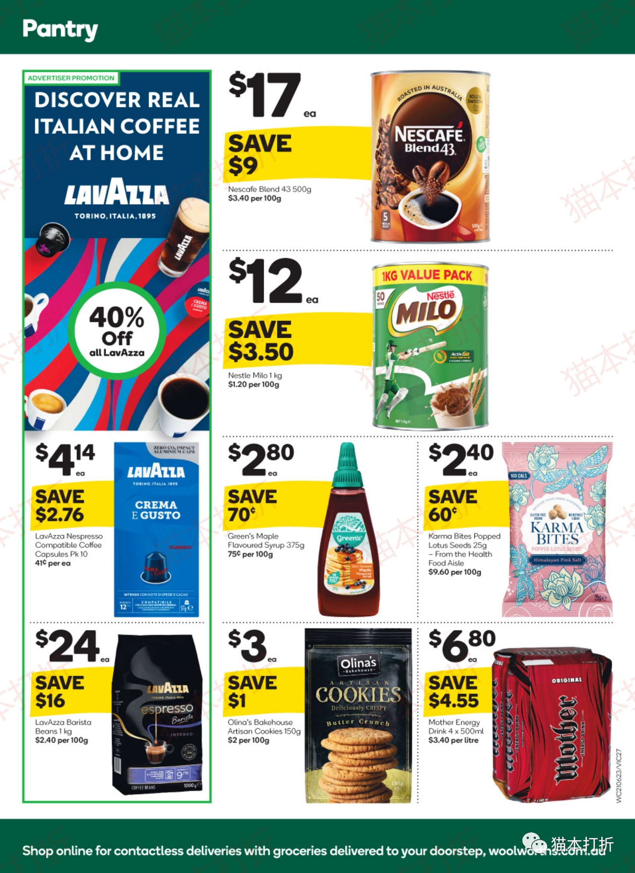 Woolworths 本周最新打折图表 6月21日---6月27日！