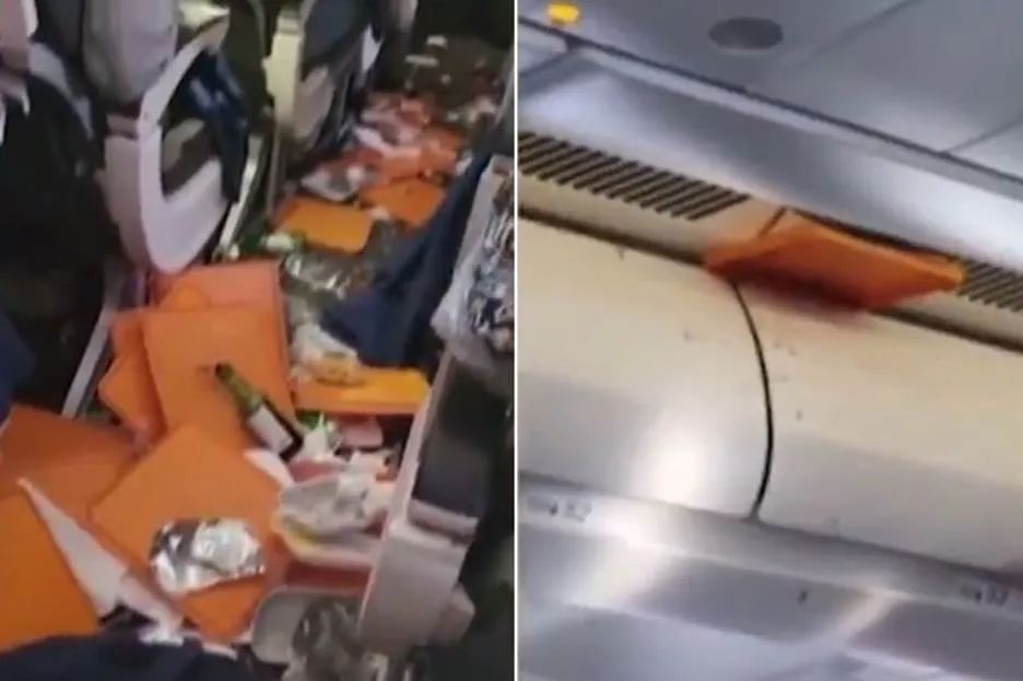 惊恐！ 载200人的波音飞机万米高空自由落体，飞行员重伤，空姐被甩到空中，乘客尖叫爆哭（组图）