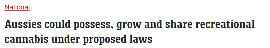 澳洲这三地提案, 大麻将合法?! 像香烟一样随处能抽, 家里就可以种
