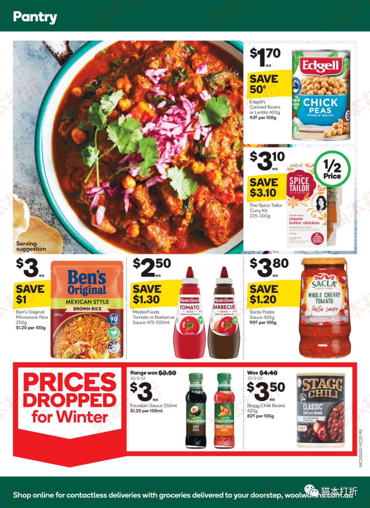 Woolworths 本周最新打折图表 6月21日---6月27日！