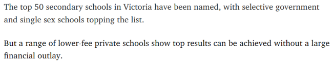 墨尔本顶尖中学TOP50，顶尖小学TOP50排名榜单出炉！妈妈们择校必备！