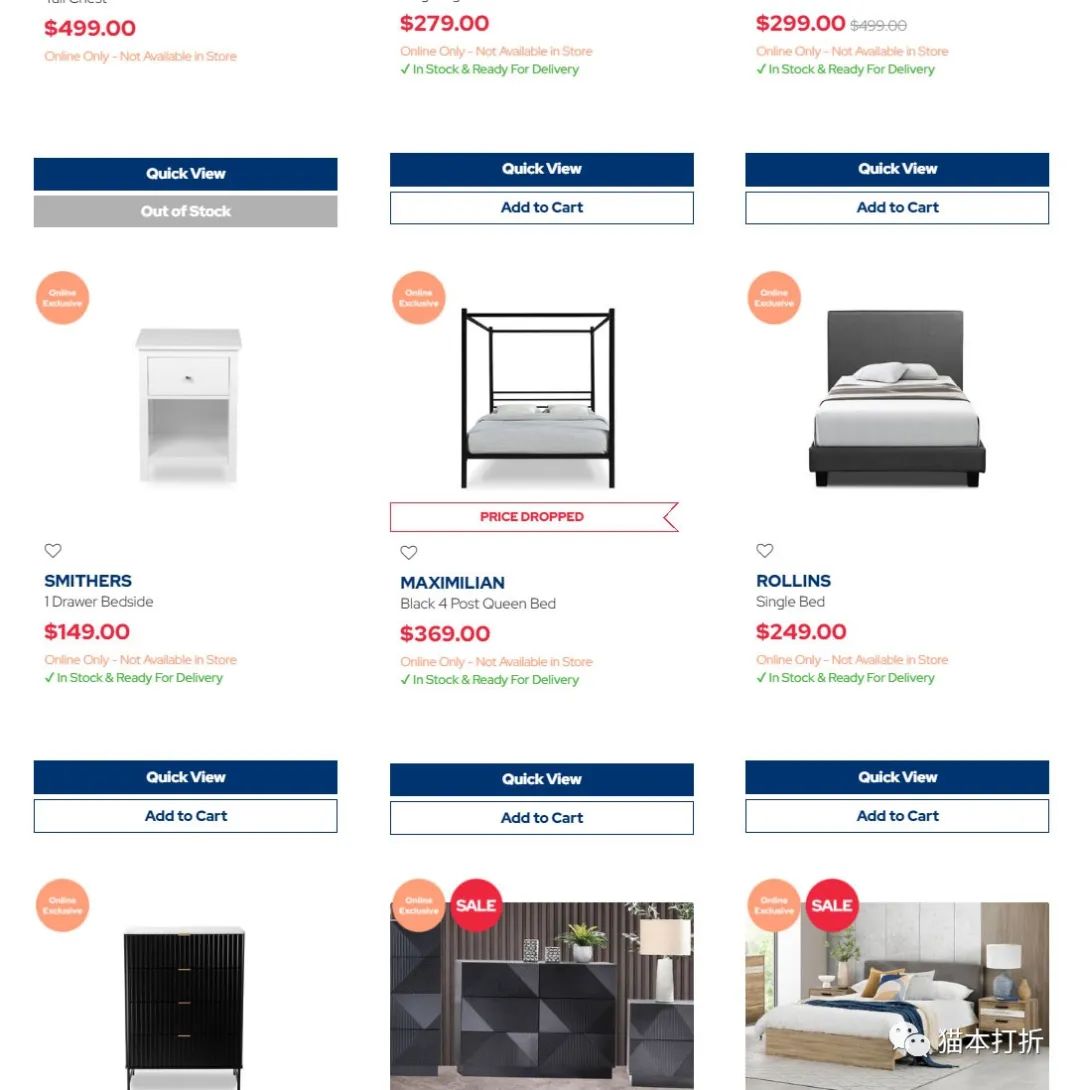 财年促销：卧室、办公、客厅家具等最高70%折扣！@ Amart Furniture