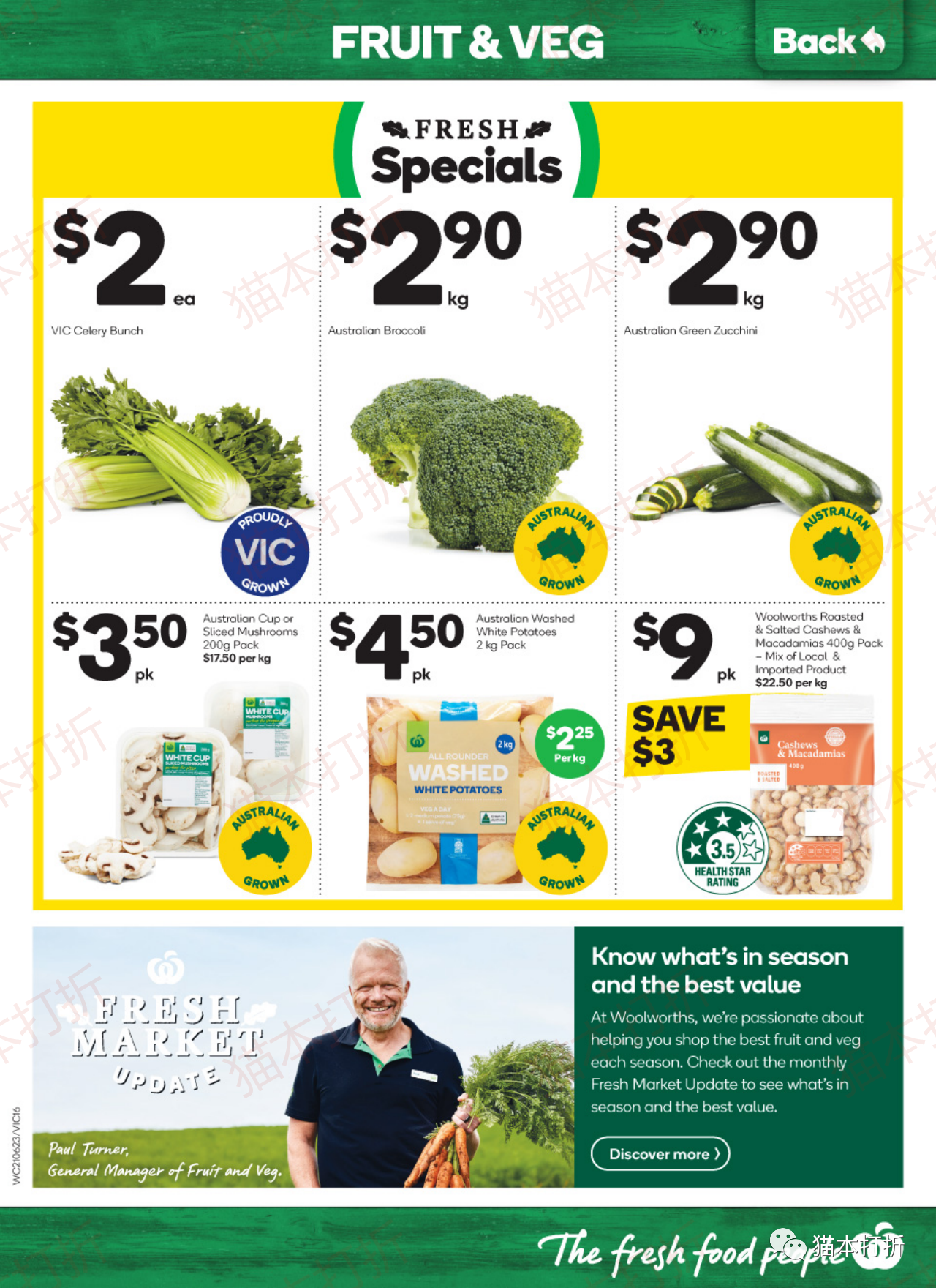 Woolworths 本周最新打折图表 6月21日---6月27日！