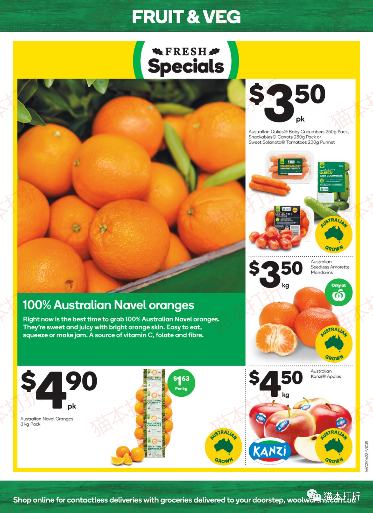 Woolworths 本周最新打折图表 6月21日---6月27日！